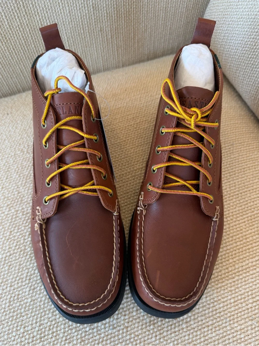 EASTLAND Seneca Bootie Men’s 9.5 Wide New In Box Leather Lace-up
